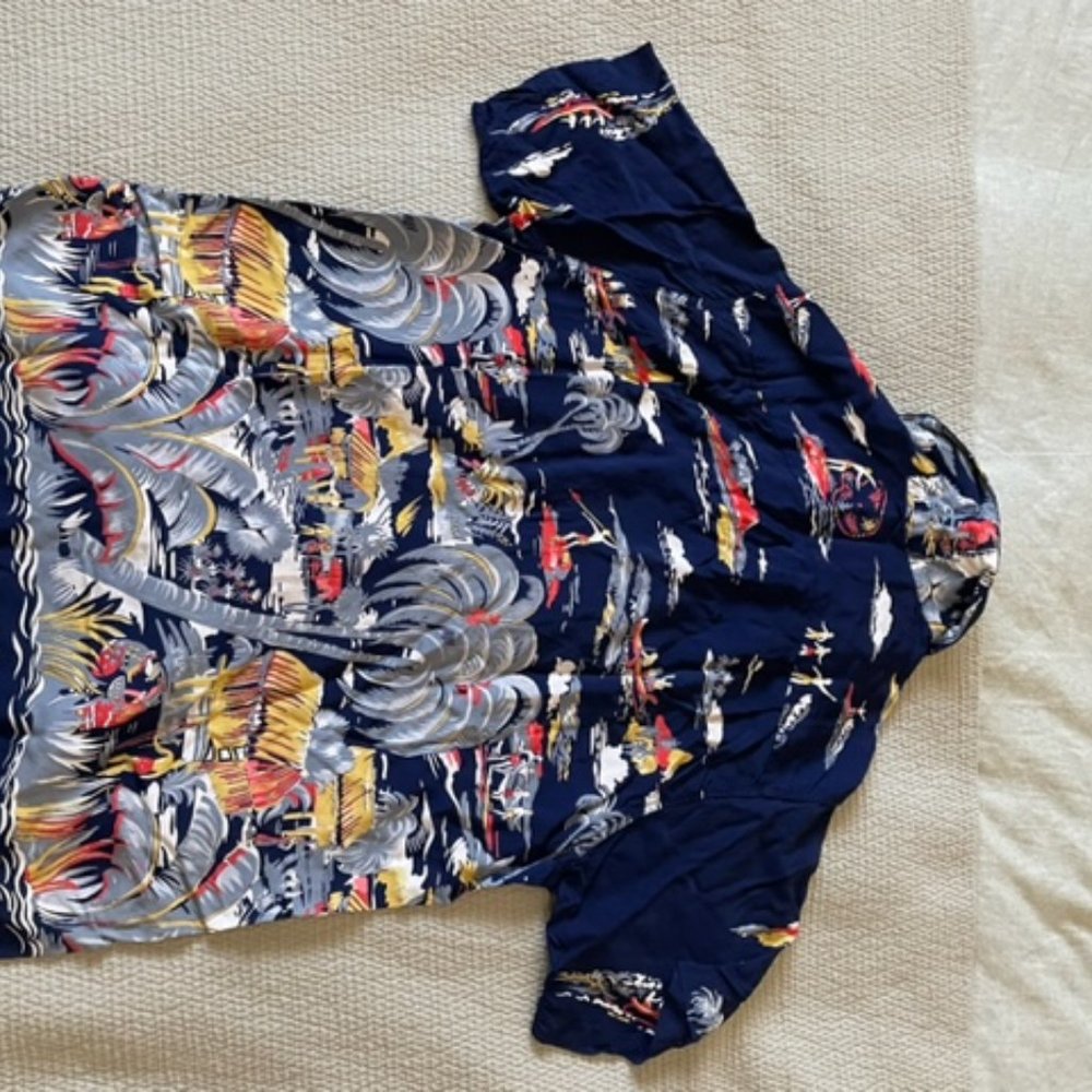 COPY - Rare Vintage Kahanamoku Hawaiian Shirt Size M (says L but fits like M) - Picture 3 of 4